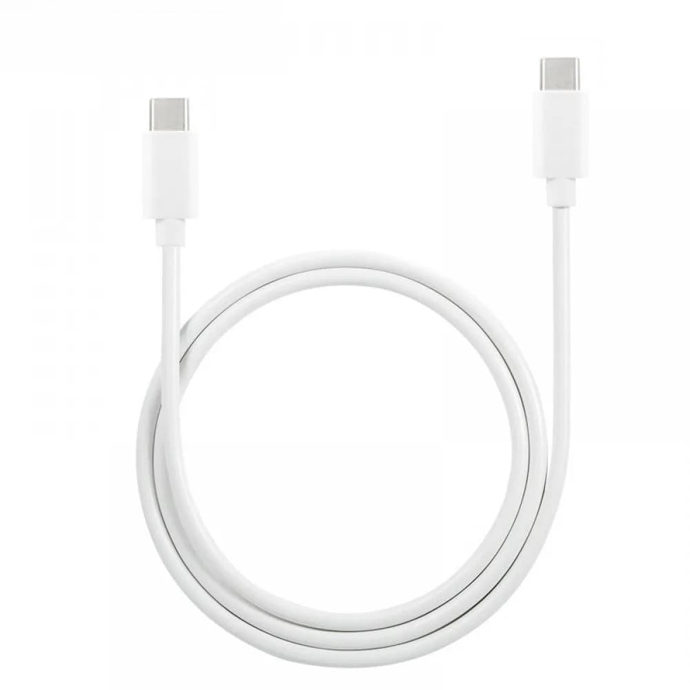 Cellect USB-C és USB-C adat és töltőkábel, 100 cm, Fehér – termékfotó