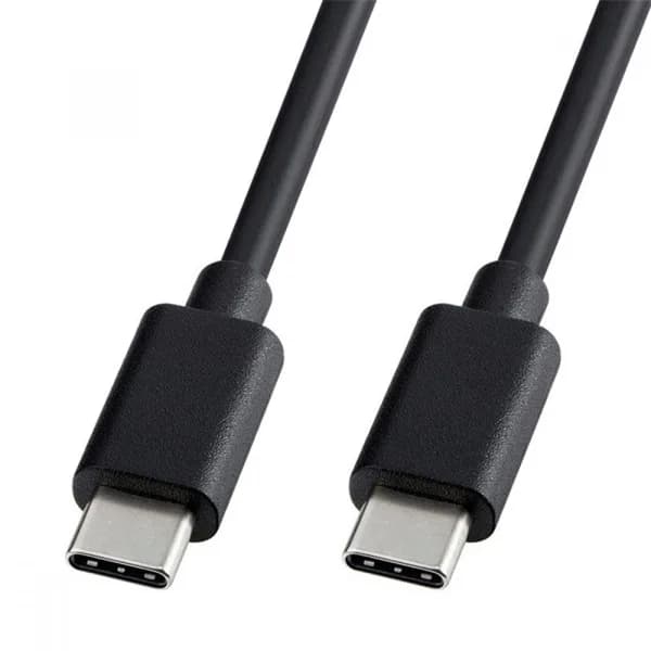 Cellect USB-C–USB-C adat- és töltőkábel – 1 m, fekete – termékfotó