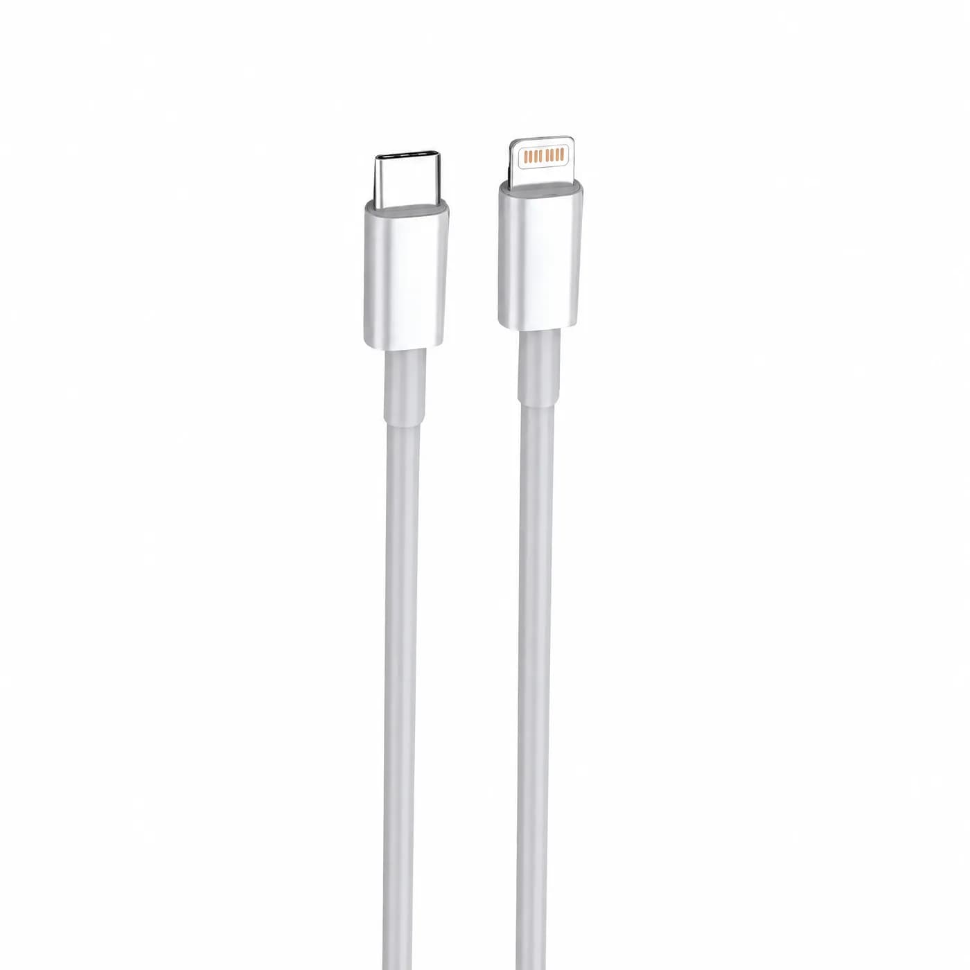 Cellect Ligtning és USB-C adat és töltőkábel, 100 cm, Fehér – termékfotó