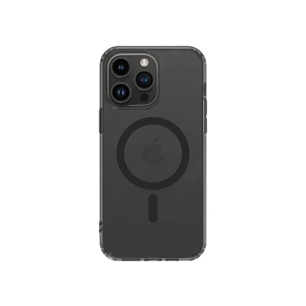 NOVANL ShockShield ütésálló tok mágneses gyűrűvel iPhone 14 Pro készülékhez, szürke